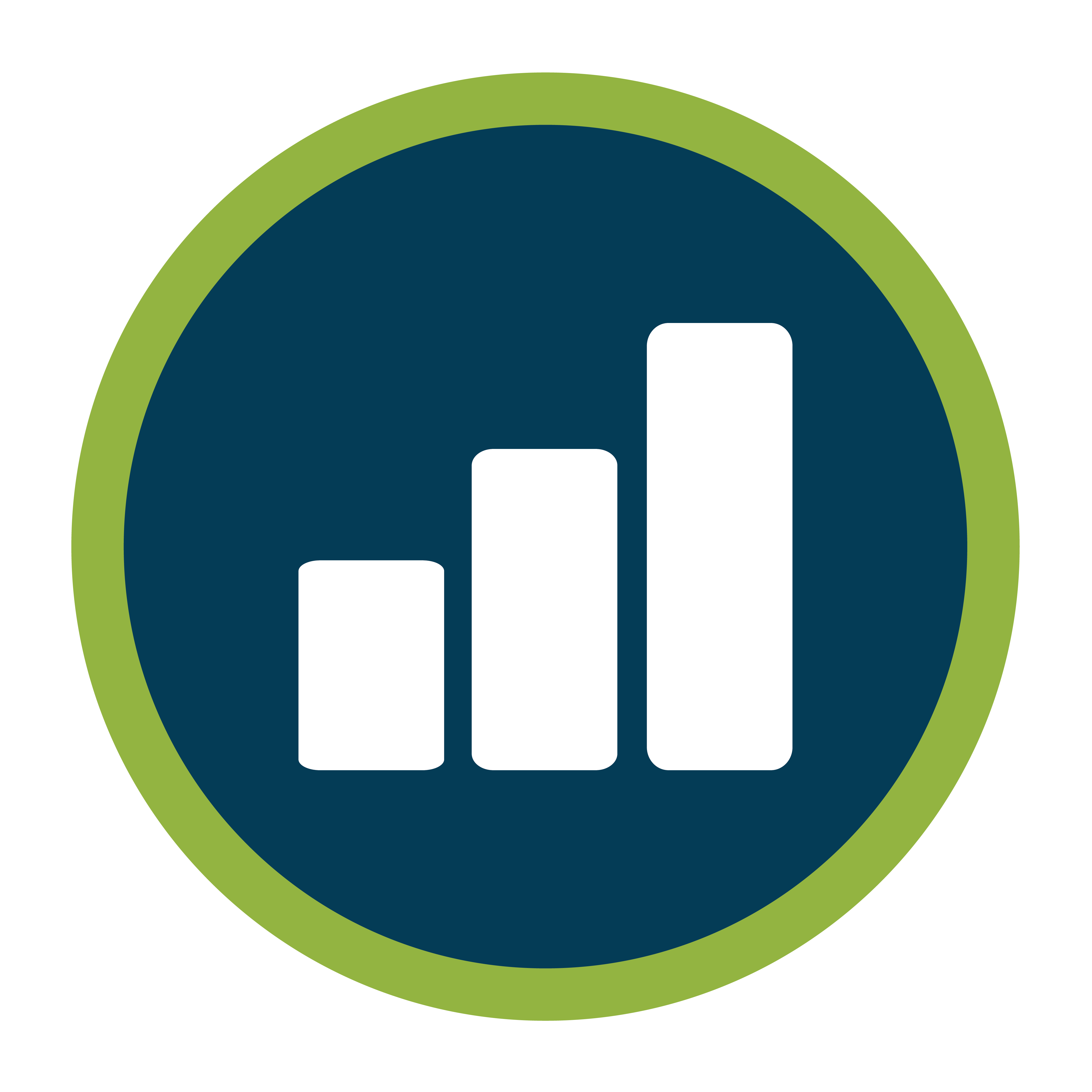 San Antonio SEO Services - Round Illustration of a SEO graph Sharkmatic Advertising SEO San Antonio green and Blue
